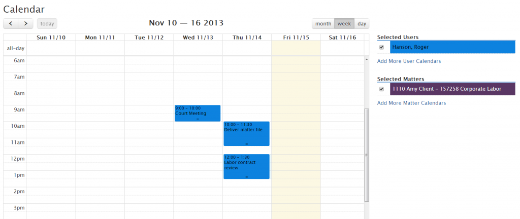 Matter Calendar Matter Calendar