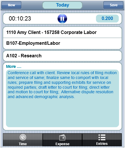 TimeSync for Offline and Online Time and Expense Entry