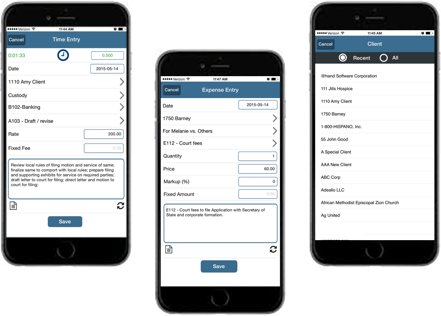 Mobile Time and Expense Tracking