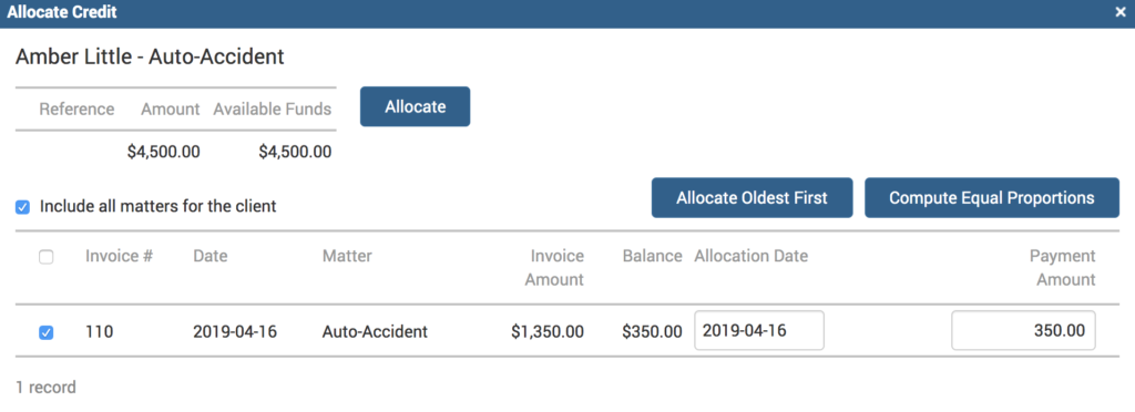 Tip of the Week: Trust and Payment Allocations