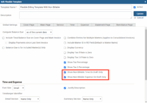 Flexible Billing Templates